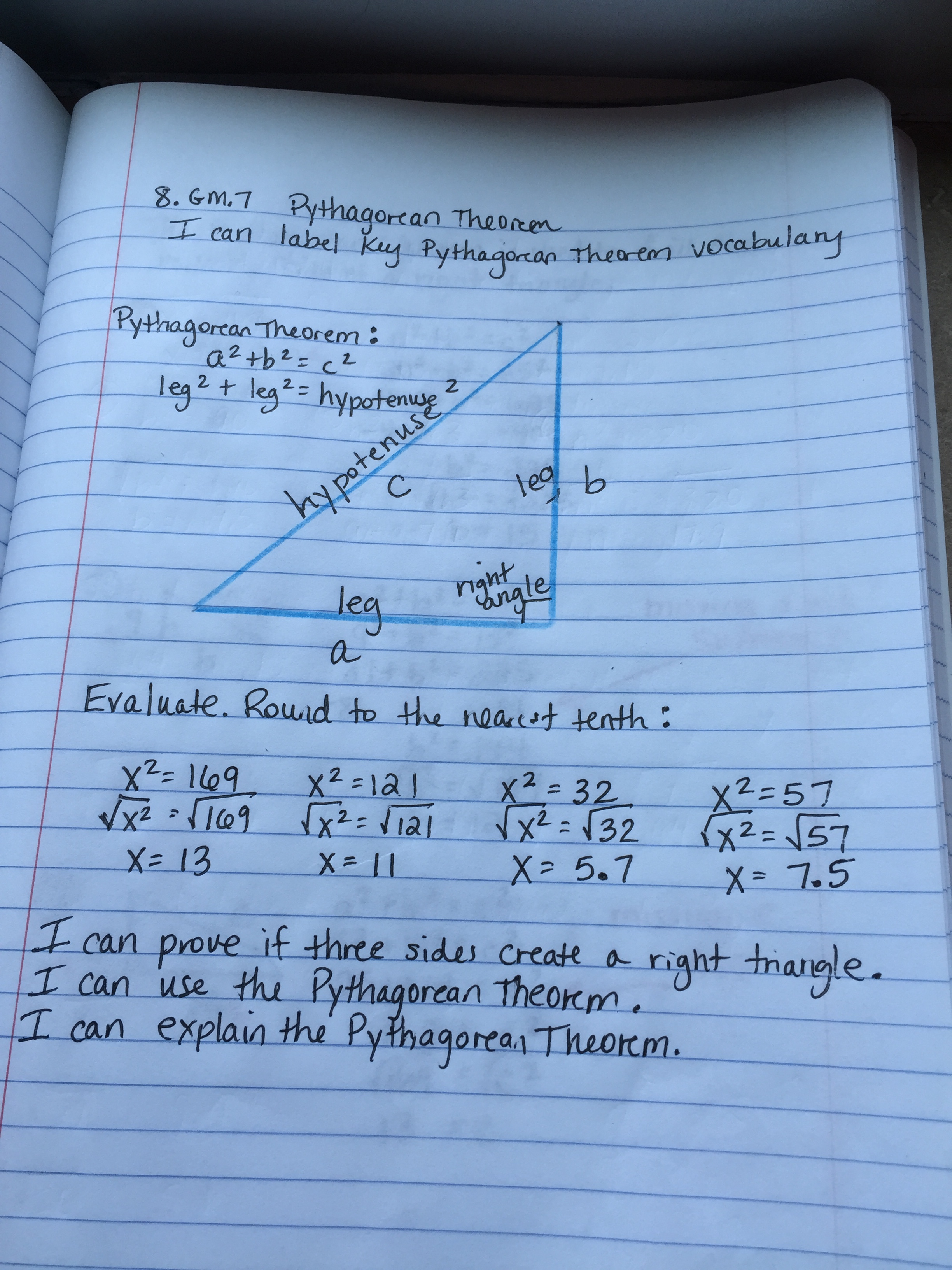 Unit 3 Pythagorean Theorem - North Junior High 8th Grade Math